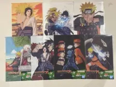 NARUTO 一番くじ ビジュアルボード、クリアファイル コンプセット他