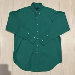 90s ラルフローレン BLAIRE 長袖 BDシャツ Mサイズ グリーンのサムネイル