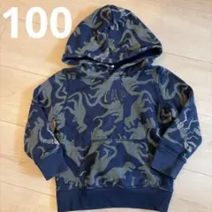 GAP 迷彩柄 パーカー 3歳　恐竜柄　トップス　パーカー　ギャップ　100
