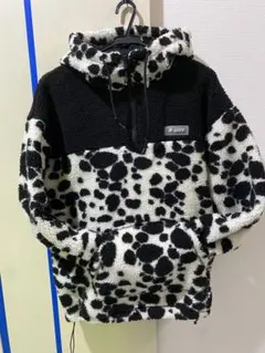 X-girl 牛柄フリースジャケット