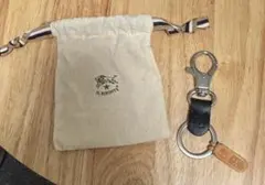 も*ん様 LONGCHAMP ロンシャン 『CAFÉ』 レザー キーリング レア