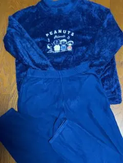 PEANUTS フリースパジャマ ネイビー