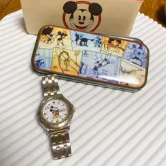 【お値下げ】ミッキー　シルバーベルト　腕時計