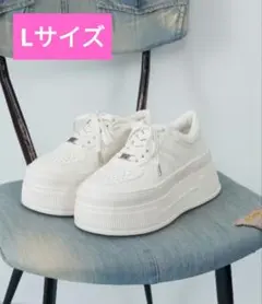 ダーリッチ　厚底スニーカー　M ホワイト ダーリッチ Darich DDロゴソールスニーカー （ホワイト