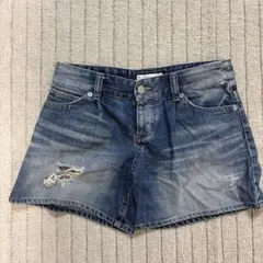 JILLSTUART デニムショートパンツ ダメージ加工