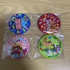 ディズニー　刺繍缶バッジ2 4点セット③