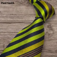 美品 Paul Smith マルチカラー ネクタイ ストライプ イタリア スーツ