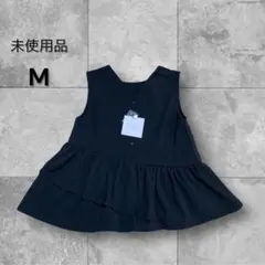 新品未使用　ノースリーブチュニック　フレアトップス M ブラック