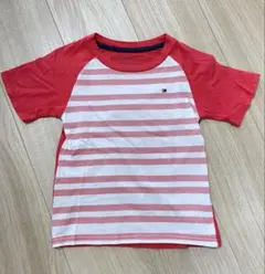 TOMMY HILFIGER 4T Tシャツ レッド/ホワイトボーダー