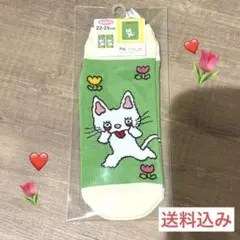 【人気♡50周年】ノンタン レディース ソックス 靴下 グリーン 22-25cm