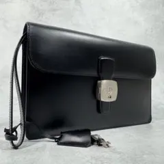 dunhill ダンヒル レザー ビジネスバッグ ブラック A4収納可 - メルカリ