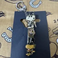 Snoopy Woodstock クリップ付きキーホルダー