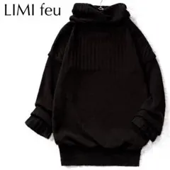リミフゥ ウール ハイネック ニット 切り替え ヨウジヤマモト Y's