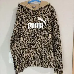 PUMA プーマ アニマル柄 パーカー ベージュ Lサイズのサムネイル