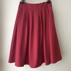 GLACIER グラシア　レッド フレアスカート Sサイズ
