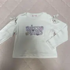 mezzo piano 長袖カットソー ホワイト