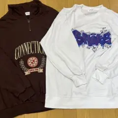 スピンズ　トレーナー 2点セット SPINNS スウェット　Mサイズ　Fサイズ