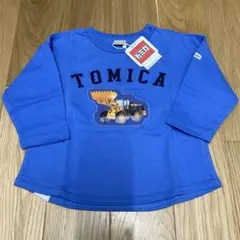 まるく様専用！新品　プティマイン　TOMICA ブルー長袖Tシャツ 80