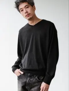 LIDNM W/Si/Ca 18G V Neck Knitのサムネイル