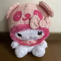 パンダハローキティ胸きゅんツイード　超BIGぬいぐるみ　サンリオ　誕生日