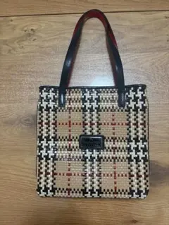 美品】BURBERRY BLUELABEL ノバチェック　トート　ハンドバックのサムネイル