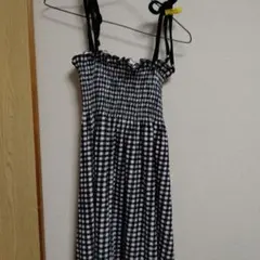 HEALTHY KAREN チェック柄ロングキャミワンピース Mサイズ