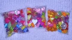アクリルストーン　キラキラ　宝石　まとめ売り デコ パーツ ハンドメイド　大量
