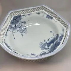 有田焼・琴峰】透かし網目模様 菓子入れ フルーツ鉢 - メルカリ