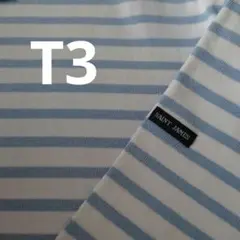 ウエッソン　ホワイト×水色　T3　セントジェームス