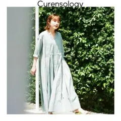 新品　Curensology カレンソロジー　タックボリュームワンピース　洗える Curensology（カレンソロジー）の「Curensology(カレンソロジー