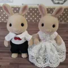 ハンドメイド　シルバニアファミリー　大人服　ウエディング　結婚式　ワンピース