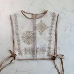 ツハル サマンサモスモス メッシュ クロスステッチ刺繍 ベストのサムネイル