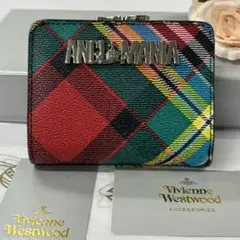新品同様‼️ 現行　ヴィヴィアンウエストウッド　財布　折り財布　チェック柄