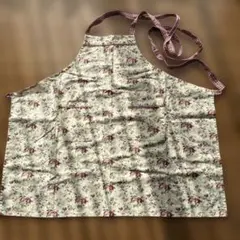 数回使用　ローラアシュレイ　綿100 エプロン　花柄