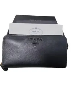 お買い得価格！PRADA　サフィアーノレザー ブラック 長財布