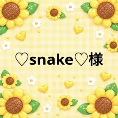 ♡snake♡様 9/30まで