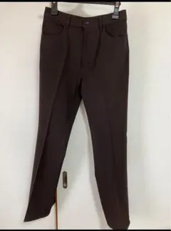 BOBSON ブラウン スラックス ボタン付き