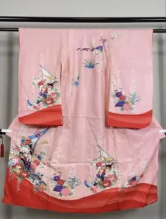 子供用着物　ピンク