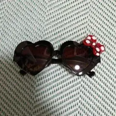 ミニーマウス ハート型サングラス