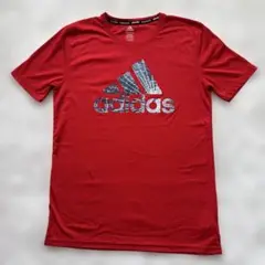 adidas レッド Tシャツ Lサイズ