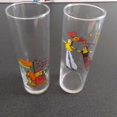 昭和レトロ　 グラス　コップ　2点セット