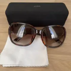 JINS サングラス　スクエア/ブラウン/度なし