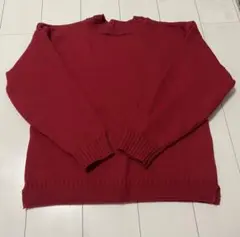 フィッシャーマンニット　赤