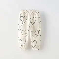 ZARA ベビー ハートプリントジョガーパンツ 110 スウェット