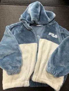 FILA フリースジャケット 130 青/クリーム
