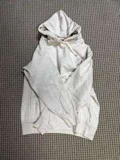 ホワイト フード付きパーカー