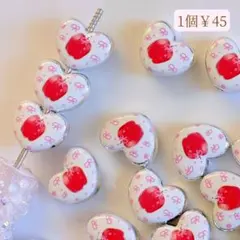 カスタムボールペン対応ビーズ♡ハートビーズ