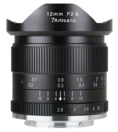 【新品】七工匠 7Artisans 12mm f2.8 富士フイルムXマウントのサムネイル