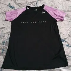 Dunlop LOVE THE GAME Tシャツ O　黒/紫