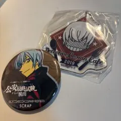 名探偵コナン安室透グッズ2点セット コラボカフェアクキー&脱出ゲーム缶バッジ